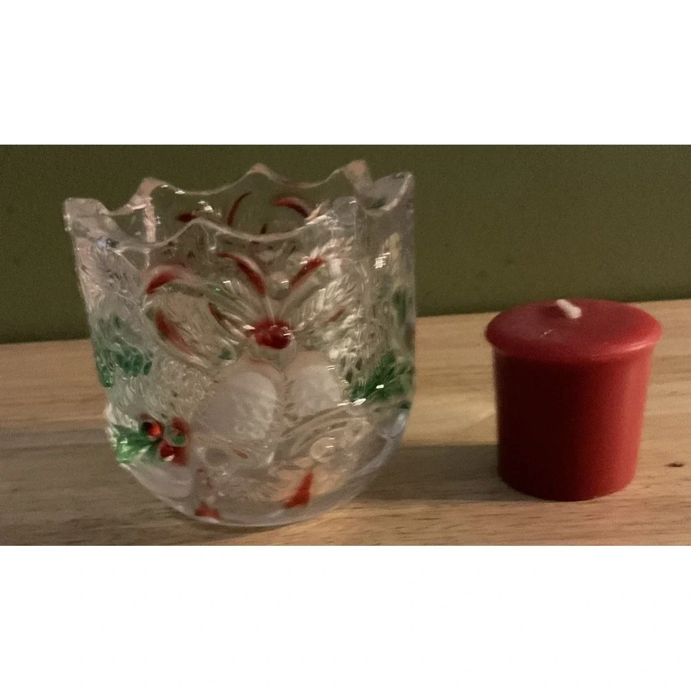 Celebrations Mikasa Holiday Bells Collection Rystal Votive Holder, 3.25 In‎